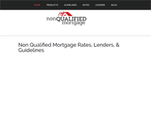 Tablet Screenshot of nonqualifiedmortgage.com